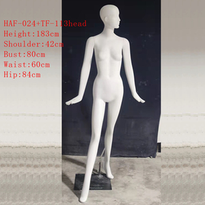 <span class=keywords><strong>Mannequin</strong></span> féminin en fibre de verre couleur chair avec perruques, présentoirs de mariage pour femmes, présentoir en tissu, support de poupée réglable à 20 positions, 15 jours - Product Image 3