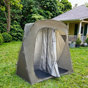 Tente de Douche Double Couche en Polyester, Imperméabilité 2000-3000mm, pour <span class=keywords><strong>Camping</strong></span> en Plein Air et <span class=keywords><strong>Plage</strong></span>, Toilettes Mobiles et Douche pour 1-2 Personnes - Product Image 4