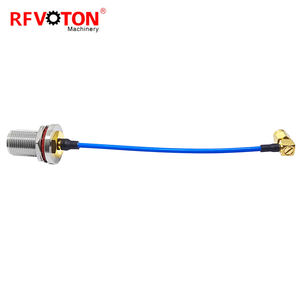 SMA mâle Angle droit vers N Type de cloison femelle étanche pour assemblage de câble d'extension semi-flexible RG402 - Product Image 3