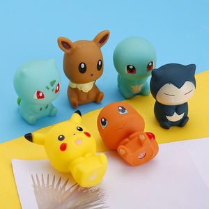 Venta al por mayor Pikachu lindo animado de silicona bebé juguete de baño conjunto al por mayor gatos de plástico para <span class=keywords><strong>la</strong></span> diversión de los niños <span class=keywords><strong>hora</strong></span> <span class=keywords><strong>del</strong></span> baño - Product Image 2