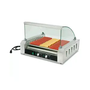Negozio di alimentari commerciale elettrico automatico Hot Dog Maker Hotdog macchina Hot Dog Roller Grill