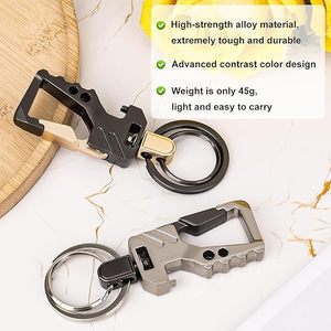 Zinc Alloy Cool Personalized Beer Bottle Top Carabiner Durable Heavy Duty <b>Chain</b> <b>Key</b> Ring Bottle Opener Carabiner Car <b>Key</b> <b>Chains</b> - Product Image 3