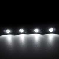 4 luces LED de 9W para roca, luz inferior para camión, ámbar, azul, rojo, para Jeep Wrangler, luz de bajos, luz de rueda
