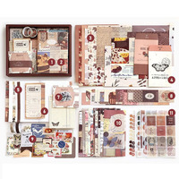 Kit de journal de bricolage Fournitures de journal indésirable Kit de scrapbooking Brownie au cacao pour matériaux de scrapbooking pour cadeaux artisanaux faits à la main