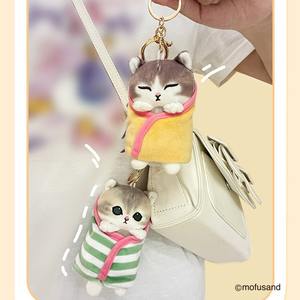Nouvel arrivage de porte-clés en peluche Kawaii Mofusand chat flanelle poupées de collection inspirées de l'anime jouet de passe-temps avec azo gratuit - Product Image 2