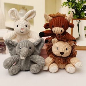 Nuovo Peluche Artigianale all'Uncinetto: Coniglio, <span class=keywords><strong>Volpe</strong></span> e Orso, Decorazione Antistress, Regalo Fatto a Mano, Bambola per il Comfort del Bambino - Product Image 1