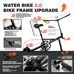 Vélo aquatique gonflable Spatium pour 1-2 personnes - Robuste et étanche pour la famille et le team building - Stock entrepôt extérieur - Product Image 3