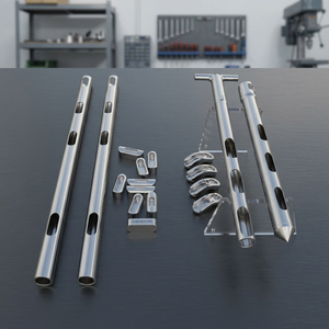 Ensemble d'échantillonneurs manuels en acier inoxydable pour poudres, tubes de sonde multi-niveaux pour céréales, inserts d'échantillonnage, haute performance pour laboratoires industriels - Product Image 1