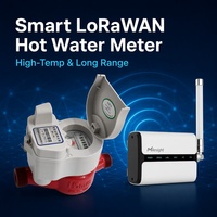 Medidor de Agua Caliente Inteligente Inalámbrico Diyu, Prepago, Multitarifa, TOU, AMI, LORAWAN, Batería de 8 Años, Facturación para Inquilinos, Gestión de Propiedades