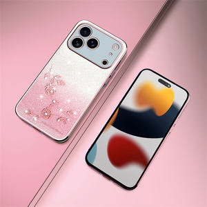 In <span class=keywords><strong>Vogue</strong></span> Chrome Lujosa Funda de TPU para mujer para Samsung A07/A17/A56/A36/A26/A16/A55/A35/A04 Gradient Sparkling Phone Cases Cover - Product Image 1