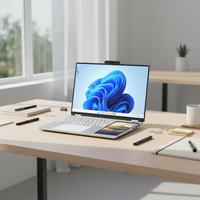 OEM ODM Özel Üretim 15.6 + 7 İnç Çift Ekranlı Laptop Celeron N100 İşlemcili SSD RGB Arkadan Aydınlatmalı Klavyeli Ticari Bilgisayar Dizüstü Bilgisayarı