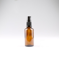 Flacon compte-gouttes en verre ambré rechargeable de 5 ml, 10 ml, 15 ml, 20 ml, 30 ml, 50 ml, 100 ml pour huile essentielle, sérum, lotion, avec pompe à crème