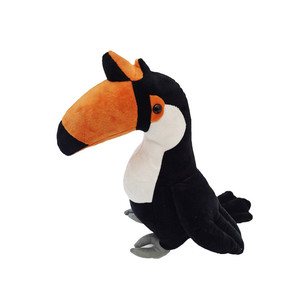 Peluche de Tucán Suave y Esponjoso, Pájaro de la Selva con Pico Naranja Grande, para Niños, Regalo - Product Image 1
