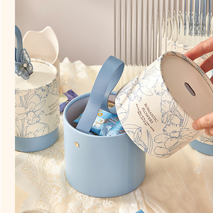 Boîtes <span class=keywords><strong>Cadeaux</strong></span> de Luxe en Gros, Emballages Cylindriques Ronds Personnalisables <span class=keywords><strong>pour</strong></span> Fleurs, Bonbons, Fête des Mères, Saint-Valentin - Product Image 3