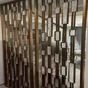 Trong nhà màn hình nghệ thuật kim loại khung plexiglass treo phòng chia - Product Image 5