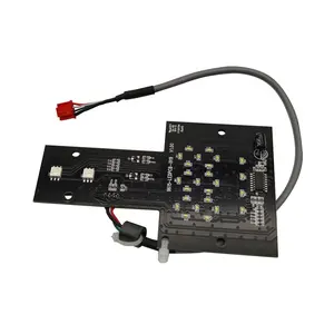 Placa de circuito com display lcd, flexível, led, umidificador de ar, e componentes para alisador de cabelo