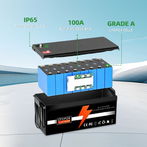 Batteria solare ricaricabile OEM batterie agli ioni di litio 12.8v 25.6v 51.2v 100ah 200ah 300ah Lifepo4 batterie agli ioni di litio - Product Image 2