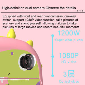 Appareil photo numérique pour enfants, jouet de fête, jeux pour filles, caméra vidéo légère pour l'extérieur, caméra à autocollants pour enfants - Product Image 6