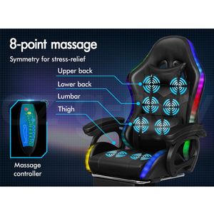 <span class=keywords><strong>Chaise</strong></span> de jeu professionnelle <span class=keywords><strong>personnalisée</strong></span> avec <span class=keywords><strong>coussin</strong></span> de massage pour la détente et l'aménagement de poste de joueur - Product Image 6