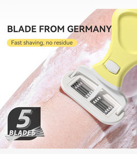 Beikelin Lady Safety Mini Draagbare Vijfbladige Germany Roestvrijstalen Scheermes Aloë + Vitamine E Smeerstrip Vrouwen - Product Image 3