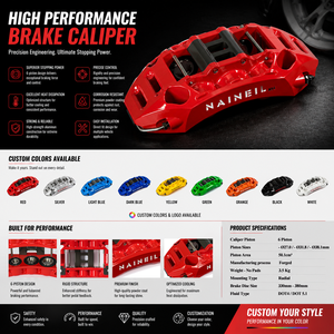 NAINEIL Tuning Remsysteem Gesmede <span class=keywords><strong>6</strong></span>-zuiger Remklauw Kit <span class=keywords><strong>6</strong></span>-pot Grote Remset voor VW Golf <span class=keywords><strong>7</strong></span> GTI MK7 R - Product Image 3