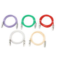 Arnés de Conexión Rápida USB C de Cobre Desnudo de 8 Núcleos de TPU de Silicona para Dispositivos Móviles Android