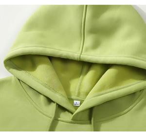 Sudadera con Capucha Oversize para Hombre, Forro Polar Suave, Color Liso, Tallas Grandes, Estilo Casual - Product Image 2