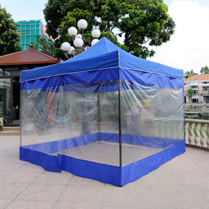 Customizable 4-Sided 2x2m Outdoor Waterproof <strong>Double</strong> <strong>Layer</strong> Folding Tent <strong>Pop</strong>-<strong>up</strong> Gazebo Steel Frame Exhibition Clothes Trade - Product Image 2
