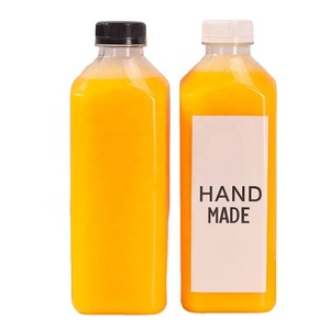 Botellas de Plástico PET Transparentes para Té con Leche, Jugo y Bebidas, Desechables, Cuadradas, de 120-500 ml, al por Mayor - Product Image 1