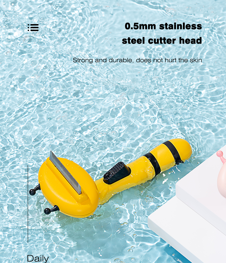 Hot Sale Pet Hair Remover Comb Brush Self Cleaning Bee Pet Dog Cat Hair Remover Tool Comb