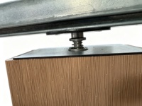 Kit de quincaillerie pour pergola extérieure à lames orientables, avec support de capuchon d'extrémité rotatif pour tube creux WPC, pour écran pare-soleil de jardin
