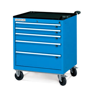 Fami Flexa Series <b>Drawer</b> Cabinet 5 <b>Drawers</b> 792x600x920 Mm Dark Grey Ral7000 <b>Tool</b> Storage - Product Image 3