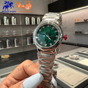 Reloj de Cuarzo de Acero Inoxidable con Doble Calendario de Diseño Original BVGRI para Mujer, Reloj de Lujo Resistente al Agua en Oro Rosa con Correa - Product Image 6