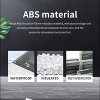 Boîte de jonction de distribution MCB en plastique ABS poli pour extérieur, série ZWKT CE HT, étanche, boîtier pour instruments électroniques