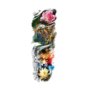 Nouveau design, <span class=keywords><strong>tatouage</strong></span> temporaire imperméable à manches longues, modèles pour hommes et femmes, grande image, couverture complète du bras - Product Image 2