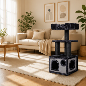 Stilvolle Katze Scratching Post Play Tower <span class=keywords><strong>Katzen</strong></span> Kletter baum Bäume Cat Barsch für den Sommer - Product Image 5
