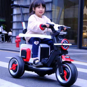 Motocicleta de juguete recargable para niños, <span class=keywords><strong>bici</strong></span> con batería para bebé de <span class=keywords><strong>12</strong></span> V, con mango de empuje, China - Product Image 2
