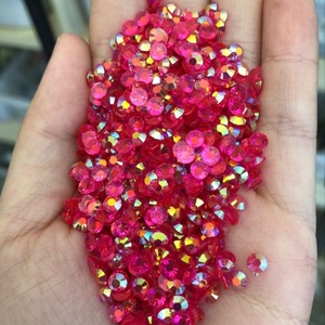 OLeeya Diamantes de imitación de resina de 2mm/3mm/4mm/5mm/6mm, decoraciones de cristal ecológicas, venta al por mayor a granel, de base plana tipo gelatina para fabricación de joyas - Product Image 4
