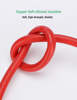 Kabel Ekstensi Harness Kawat Super Lembut Silikon Kabel Konektor Baterai 50A/120A/175A/350A/600V 2/4/6/8/10/12AWG