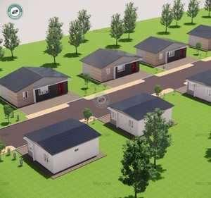 Casa prefabricada de 3 plazas, contenedor Modular de 64m2 con cocina, casa prefabricada de bajo coste - Product Image 6