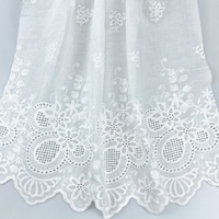 Bordure en dentelle guipure brodée pour vêtements d'enfants