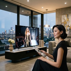 <span class=keywords><strong>TV</strong></span> Smart Google QLED Ultra HD 4K HDR da 55 Pollici, Schermo Largo Senza Cornice con Tecnologia Quantum Dot per Soggiorno - Product Image 2
