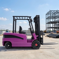 Montacargas Eléctrico de 4 Toneladas Personalizado Directo de Fábrica con Motor Dual de 16kW, Larga Duración, Ancho de Horquilla Ajustable para Almacén o Fábrica