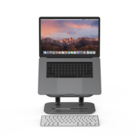 Coolcold-support ergonomique pliable en métal, pour tablette et Pc, avec 3 engrenages, ventilateurs de refroidissement pour ordinateurs portables jusqu'à 15 pouces