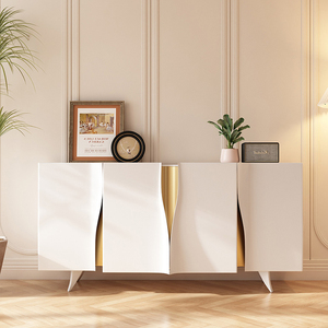 BS8696 Crema muebles de sala de estar Venta barata de alta calidad Muebles para el hogar Simple Consola Gabinete Aparador - Product Image 1