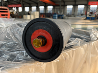 Rouleau à caoutchouc et rouleau à axe JUXIN avec jante en acier et garantie de 1,5 an pour la manutention de matériaux en vrac dans l'industrie minière