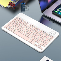 Kabellose Tastatur Wiederaufladbare Geräuschlose Tastatur für iPad iPhone Tablet Laptop Universelle Mini BT-Tastatur