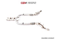 Tuyau de descente à son fort, avec bouclier thermique et raccord parfait pour mercedes Benz W222 S320 S400 S450 3.0T 2014 — 2018