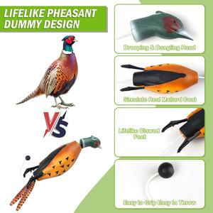 Giocattoli paraurti fittizi di fagiano morto colomba d'anatra per caccia agli uccelli acquatici Retriever addestramento di cani, istruttore di manichino di germano reale galleggiante - Product Image 4