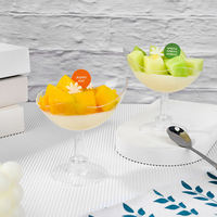Groothandel Plastic Transparante Dessertbekers Deksel Wegwerp Yoghurt Ijs Mousse Fruit Cake Container Dranken